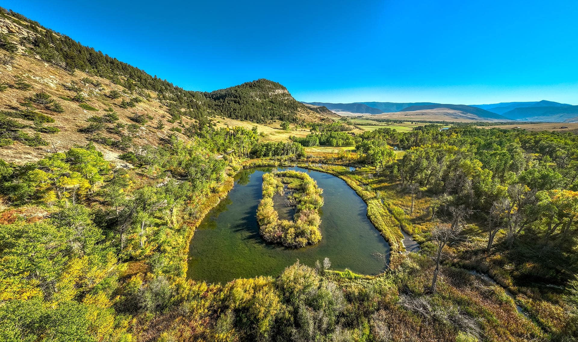 Oxbow slough — Six Meadows Ranch, Montana