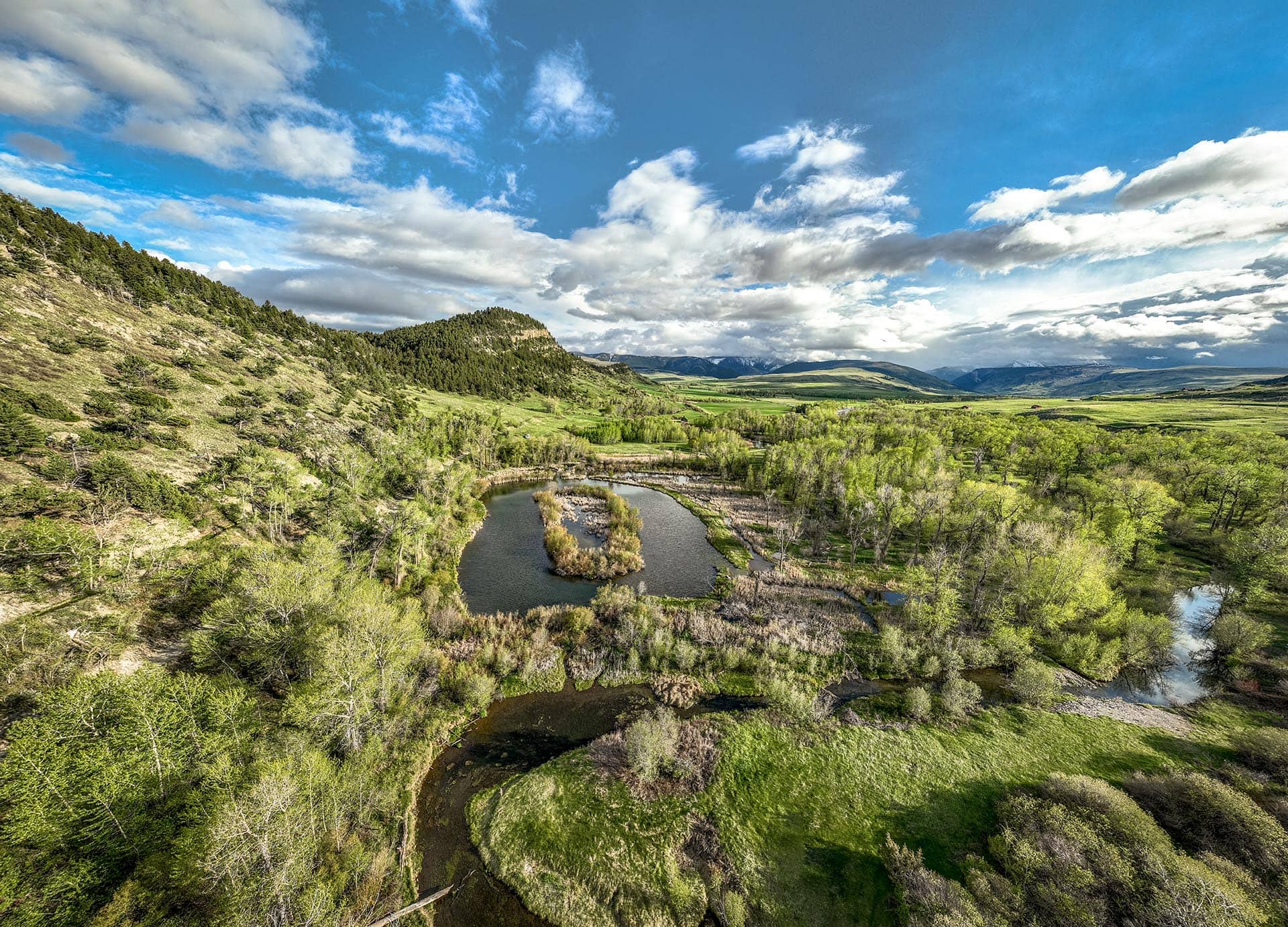 Spring river — Six Meadows Ranch, Montana