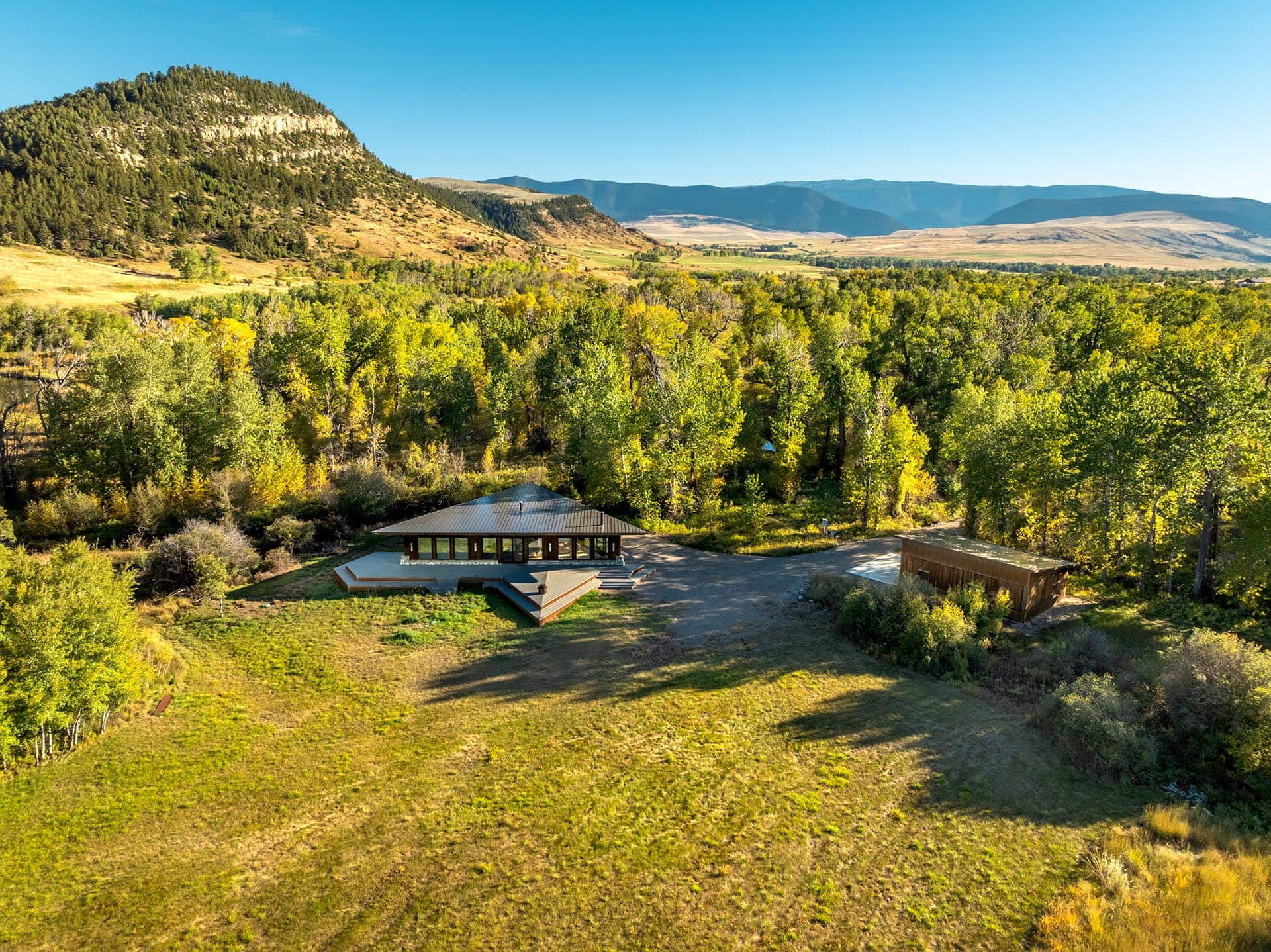 Property aerial — Six Meadows Ranch, Montana