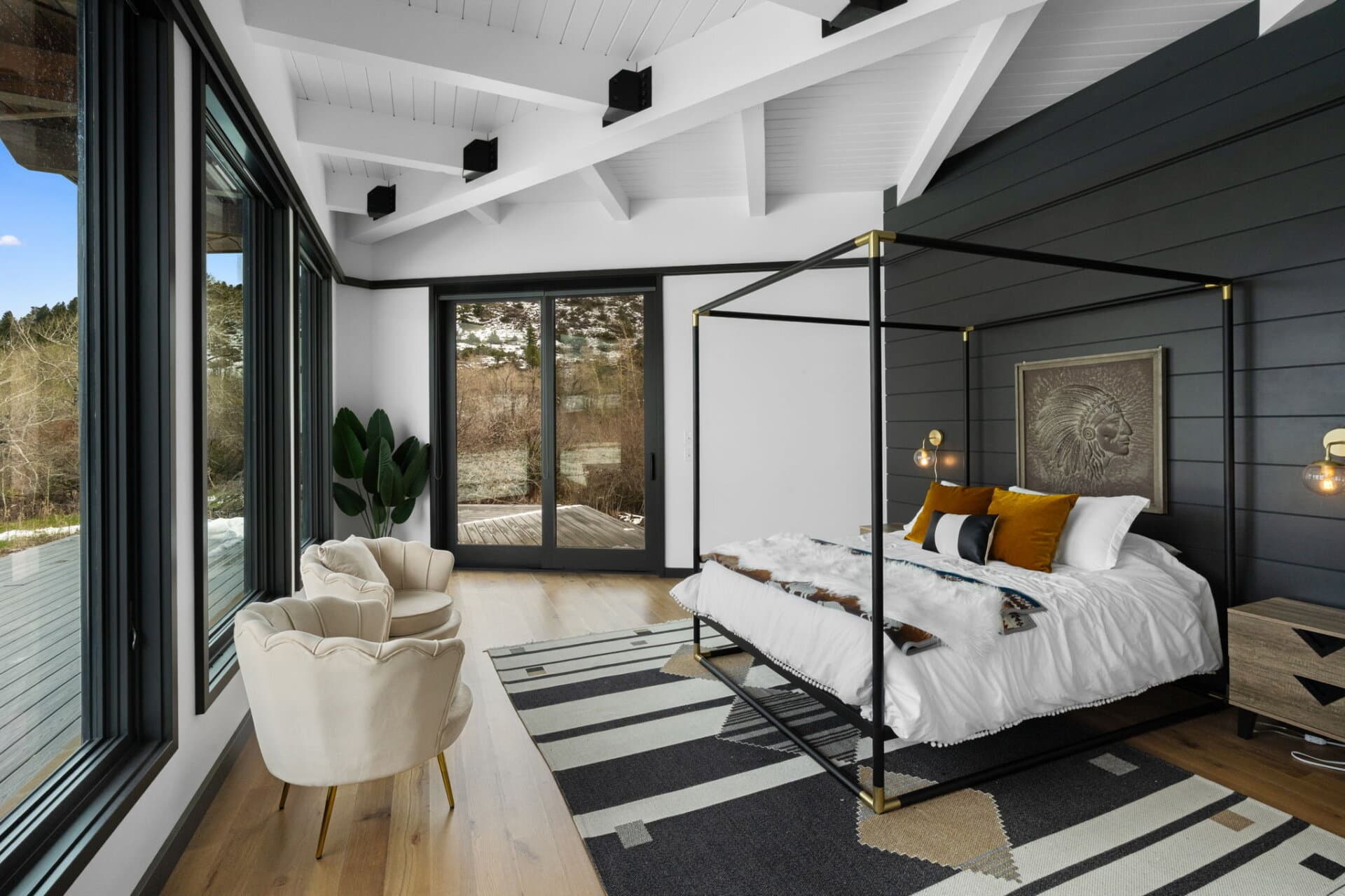 Primary bedroom — Six Meadows Ranch